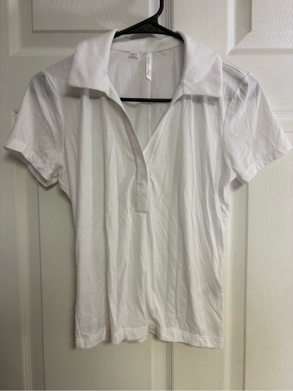 Travis Mathew White Short-Sleeve Polo Tee
